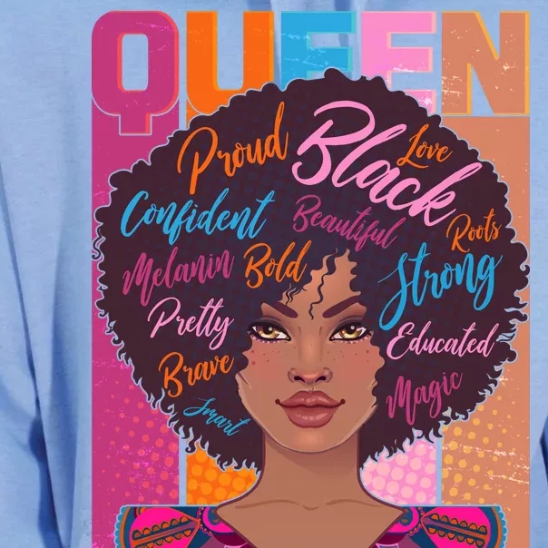 Proud Black African American Queen Unisex Surf Hoodie