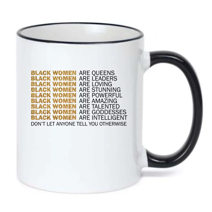 Proud Black Women Are Amazing Black Color Changing Mug