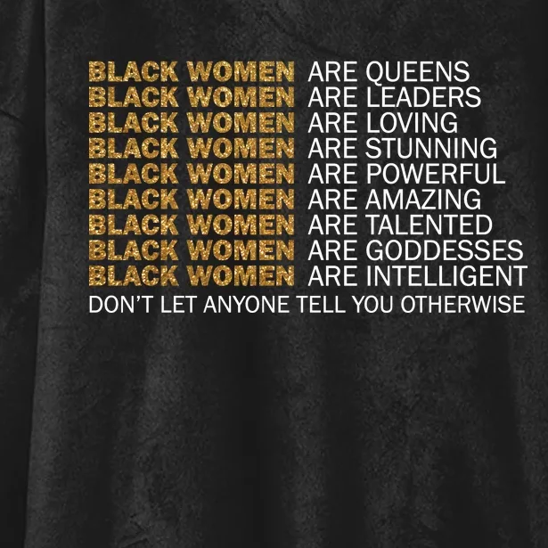 Proud Black Women Are Amazing Hooded Wearable Blanket