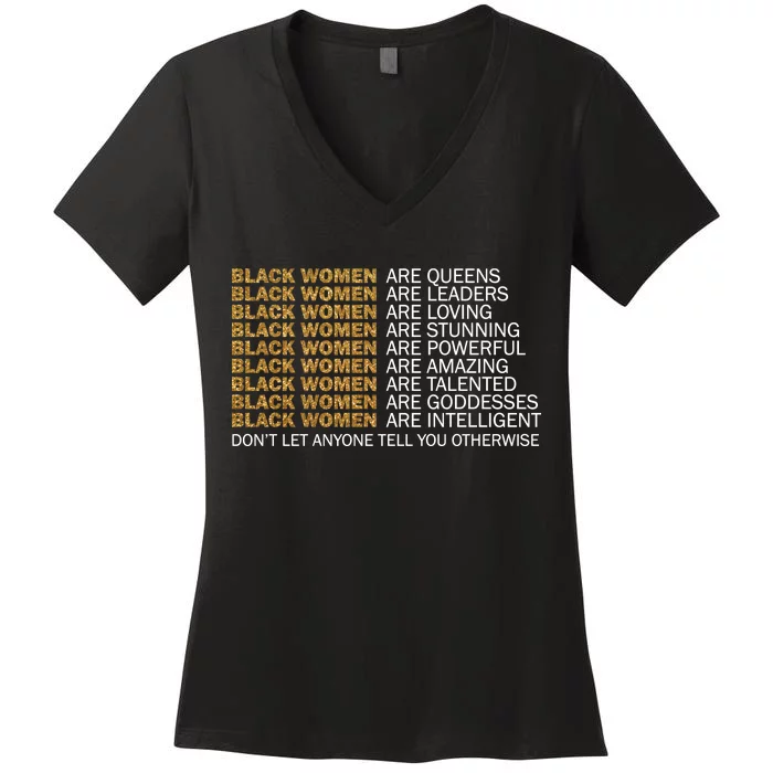 Proud Black Women Are Amazing Women's V-Neck T-Shirt