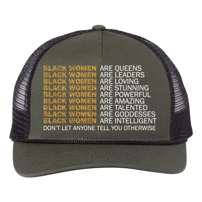 Proud Black Women Are Amazing Retro Rope Trucker Hat Cap