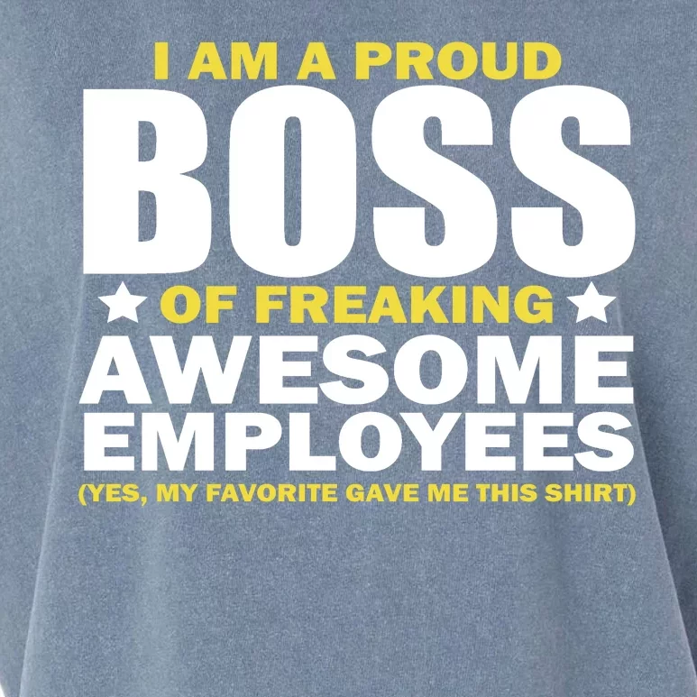 Proud Boss Of Freaking Awesome Employees Garment-Dyed Women's Muscle Tee