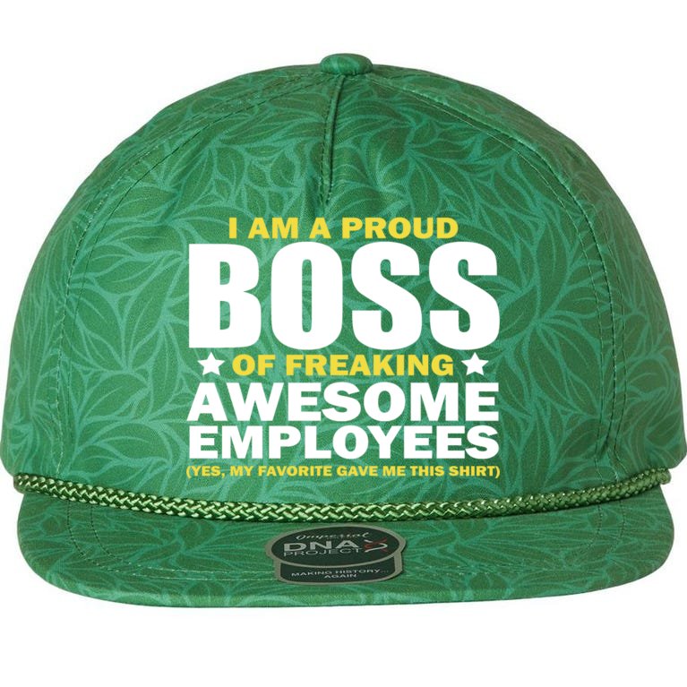 Proud Boss Of Freaking Awesome Employees Aloha Rope Hat