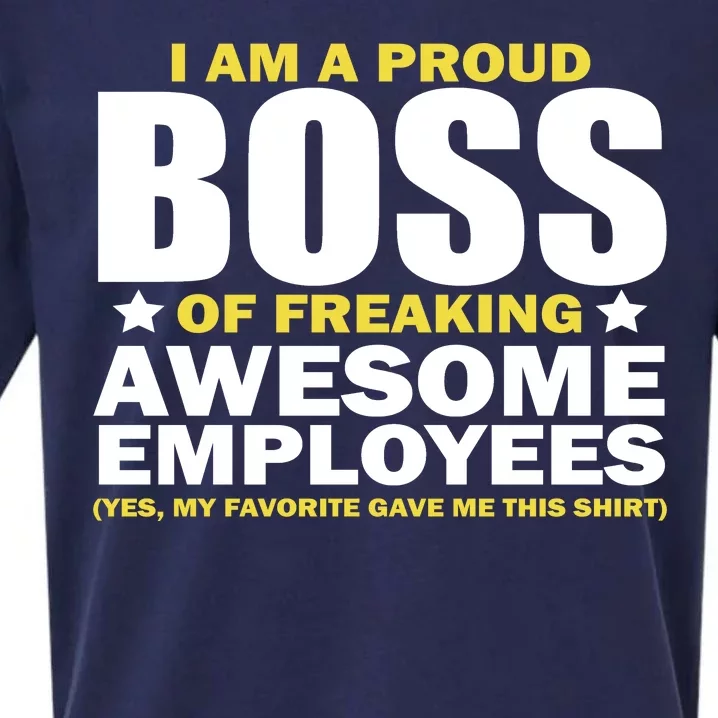 Proud Boss Of Freaking Awesome Employees Sueded Cloud Jersey T-Shirt