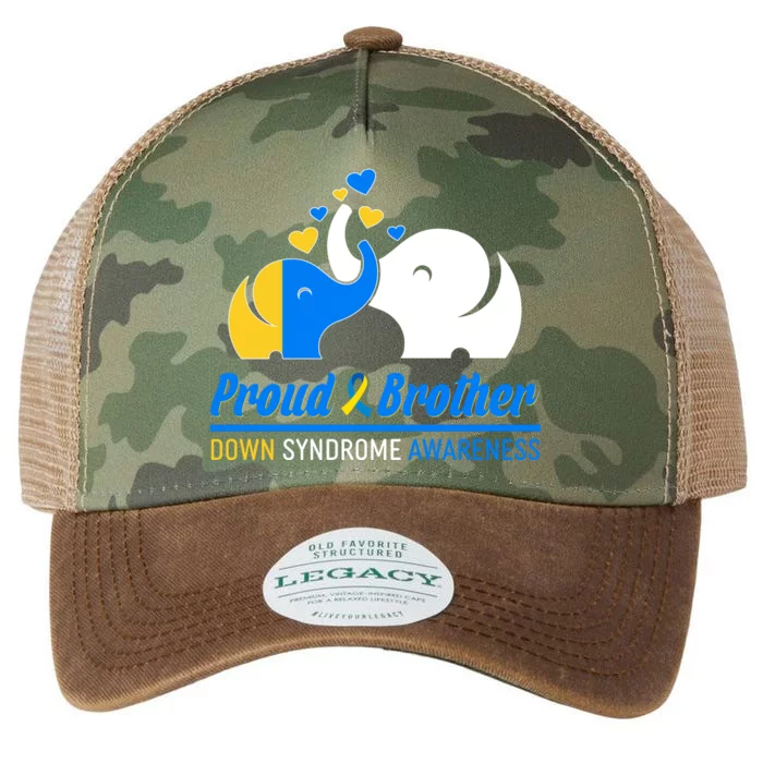 Proud Brother Down Syndrome Awareness Elephants Legacy Tie Dye Trucker Hat