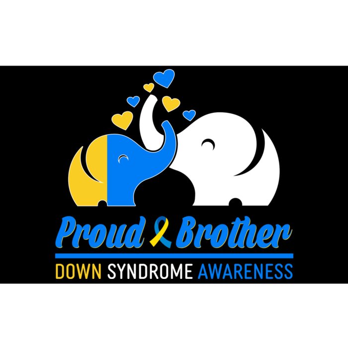 Proud Brother Down Syndrome Awareness Elephants Bumper Sticker