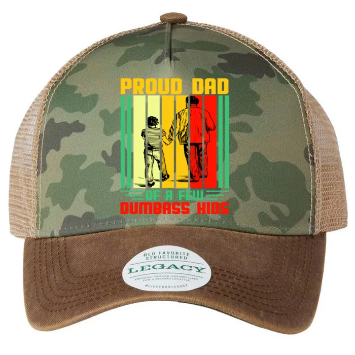 Proud Dad of a few Dumbass Kids Legacy Tie Dye Trucker Hat