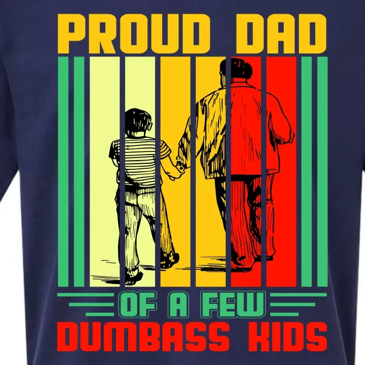 Proud Dad of a few Dumbass Kids Sueded Cloud Jersey T-Shirt