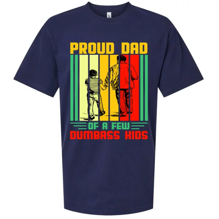 Proud Dad of a few Dumbass Kids Sueded Cloud Jersey T-Shirt