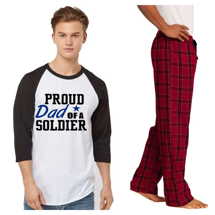 Proud Dad of A Soldier Raglan Sleeve Pajama Set