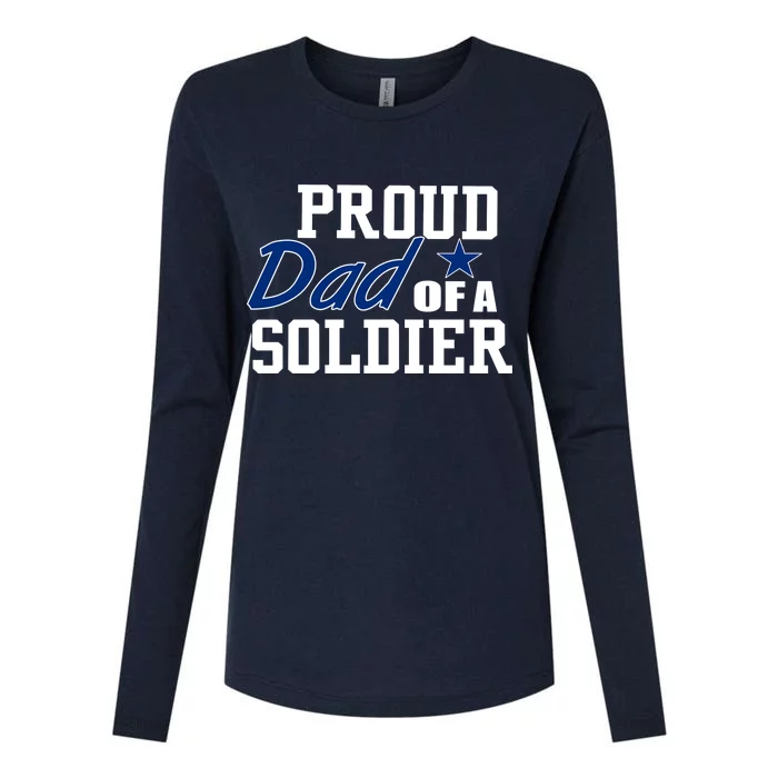 Proud Dad of A Soldier Womens Cotton Relaxed Long Sleeve T-Shirt