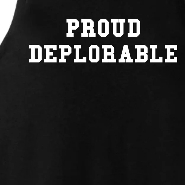 Proud Deplorable Ladies Tri-Blend Wicking Tank