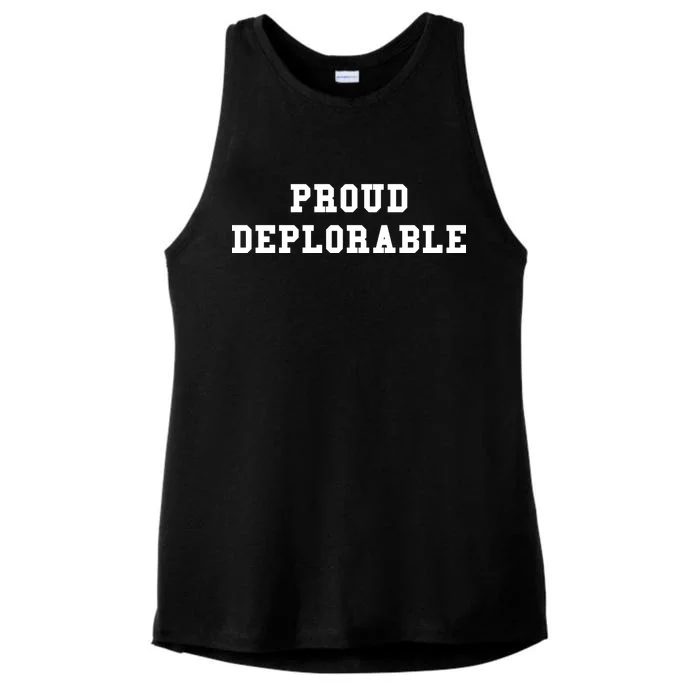 Proud Deplorable Ladies Tri-Blend Wicking Tank