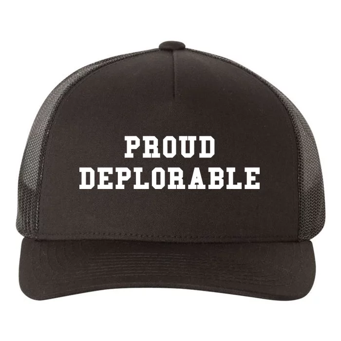 Proud Deplorable Yupoong Adult 5-Panel Trucker Hat