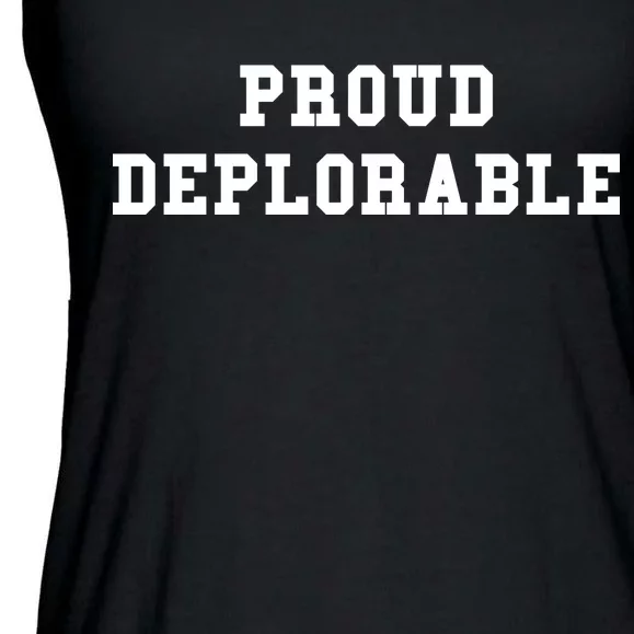 Proud Deplorable Ladies Essential Flowy Tank