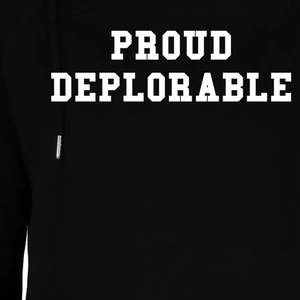 Proud Deplorable Womens Funnel Neck Pullover Hood