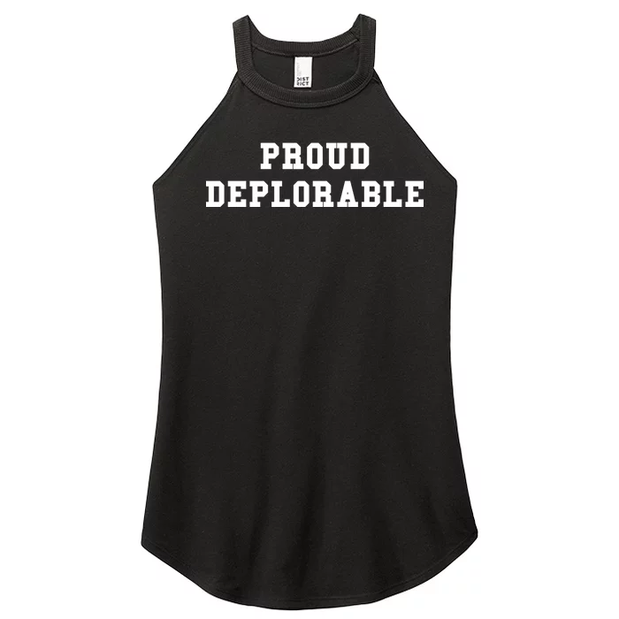 Proud Deplorable Women’s Perfect Tri Rocker Tank