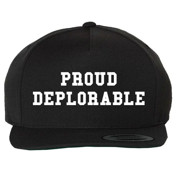 Proud Deplorable Wool Snapback Cap