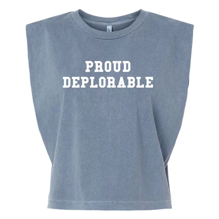 Proud Deplorable Garment-Dyed Women's Muscle Tee