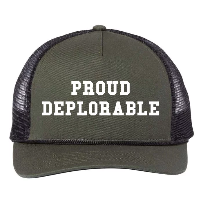 Proud Deplorable Retro Rope Trucker Hat Cap