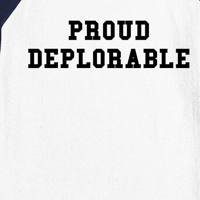 Proud Deplorable Baseball Sleeve Shirt