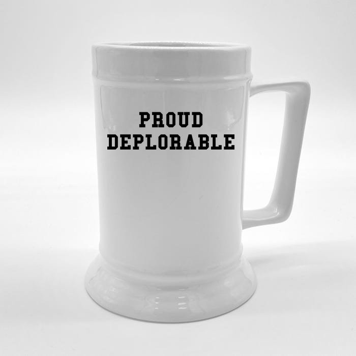 Proud Deplorable Front & Back Beer Stein