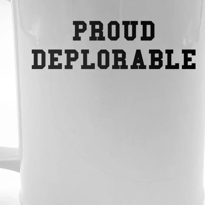 Proud Deplorable Front & Back Beer Stein