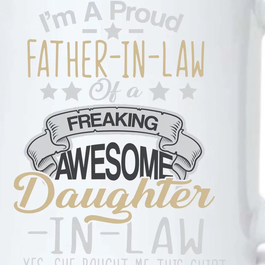 Proud Father In Law Of A Awesome Daughter-In-Law Black Color Changing Mug