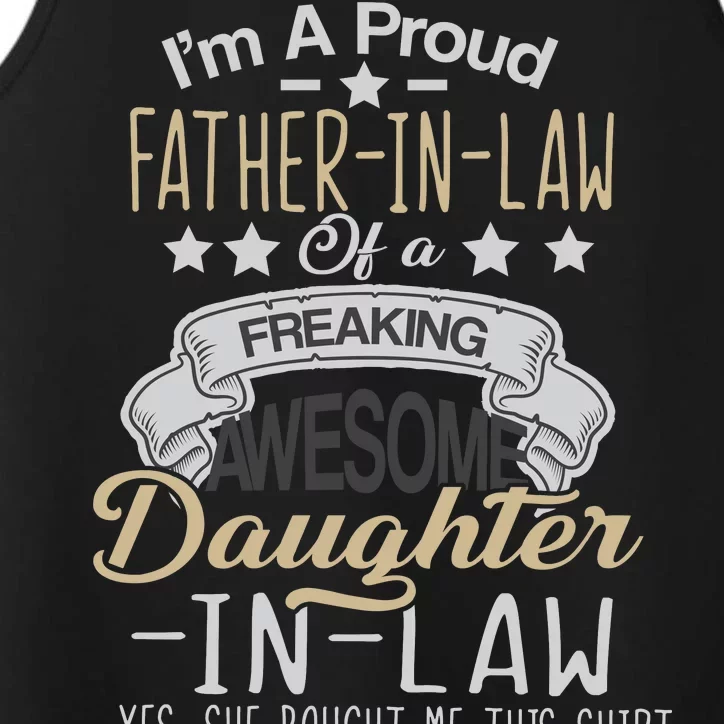 Proud Father In Law Of A Awesome Daughter-In-Law Performance Tank