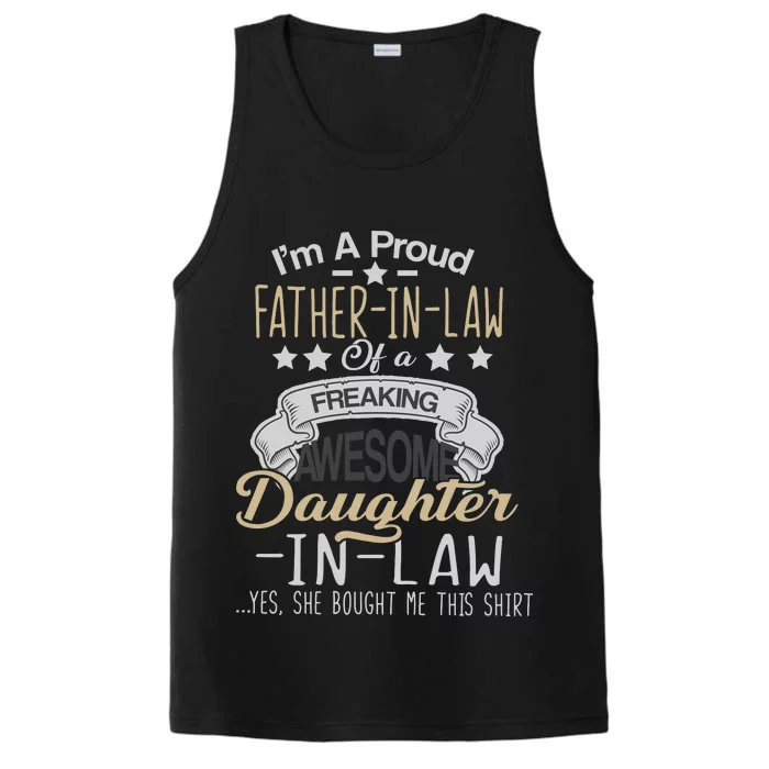 Proud Father In Law Of A Awesome Daughter-In-Law Performance Tank