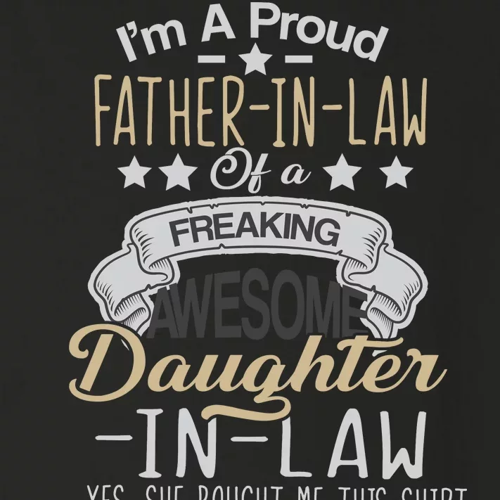 Proud Father In Law Of A Awesome Daughter-In-Law Toddler Long Sleeve Shirt