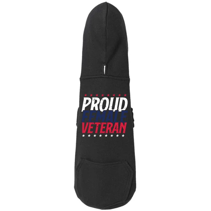 Proud Female Veteran Doggie 3-End Fleece Hoodie