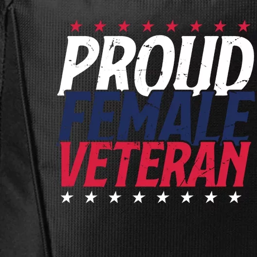 Proud Female Veteran City Backpack