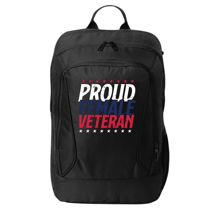 Proud Female Veteran City Backpack