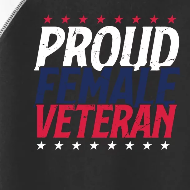 Proud Female Veteran Toddler Fine Jersey T-Shirt