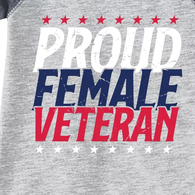 Proud Female Veteran Infant Baby Jersey Bodysuit