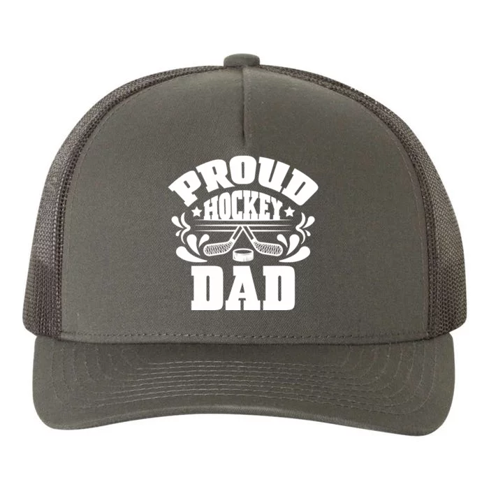 Proud Hockey Dad Yupoong Adult 5-Panel Trucker Hat