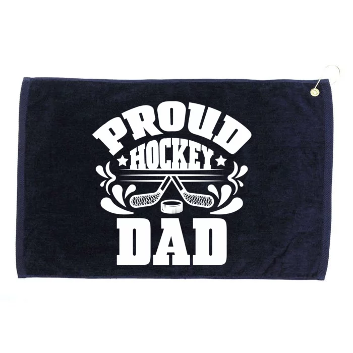 Proud Hockey Dad Grommeted Golf Towel