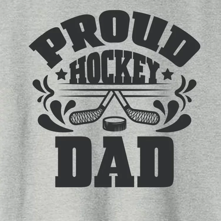 Proud Hockey Dad Women's Crop Top Tee