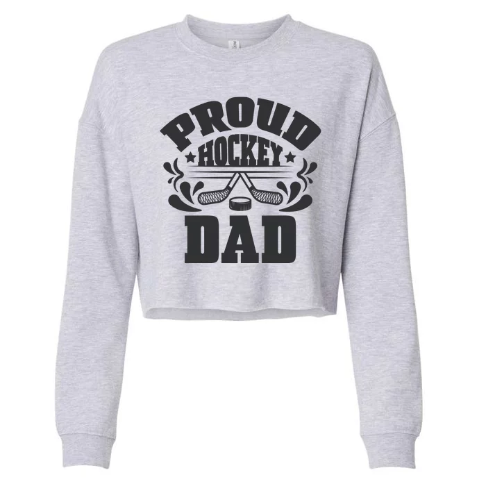 Proud Hockey Dad Cropped Pullover Crew