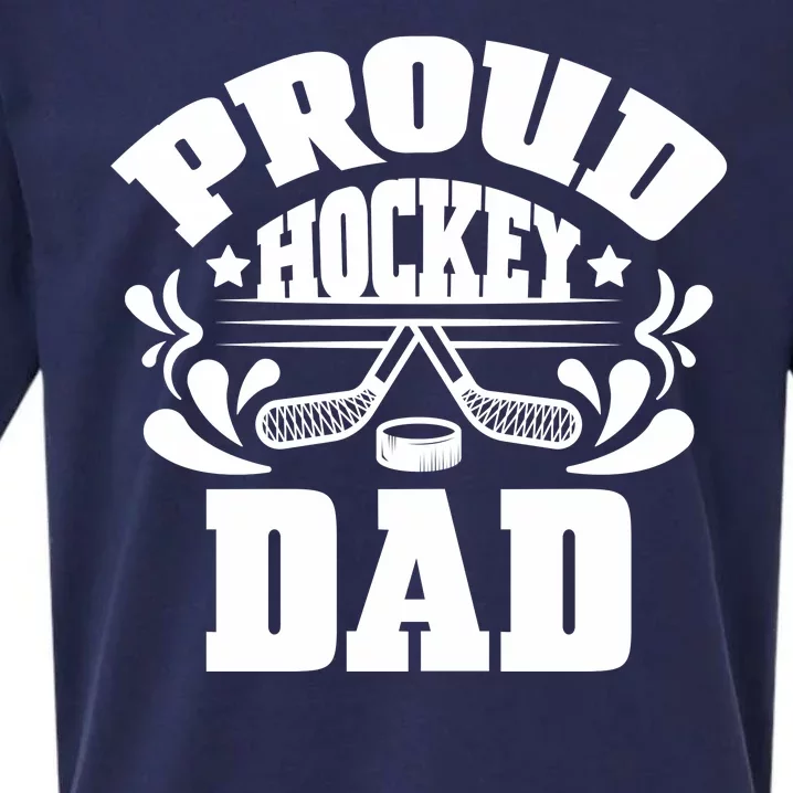 Proud Hockey Dad Sueded Cloud Jersey T-Shirt