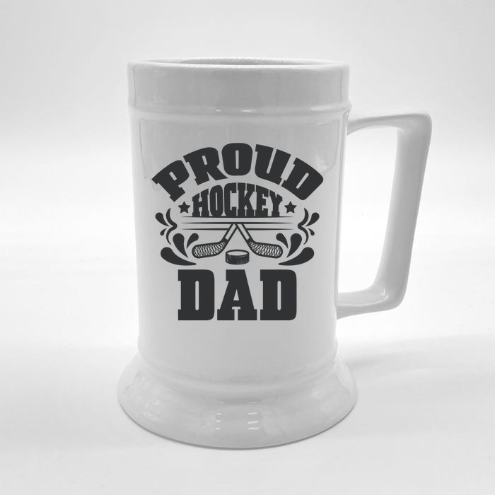 Proud Hockey Dad Front & Back Beer Stein