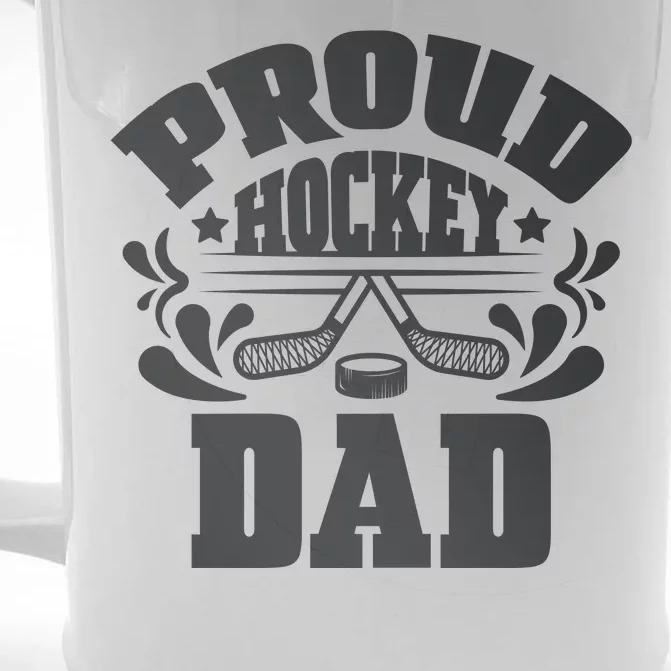 Proud Hockey Dad Front & Back Beer Stein