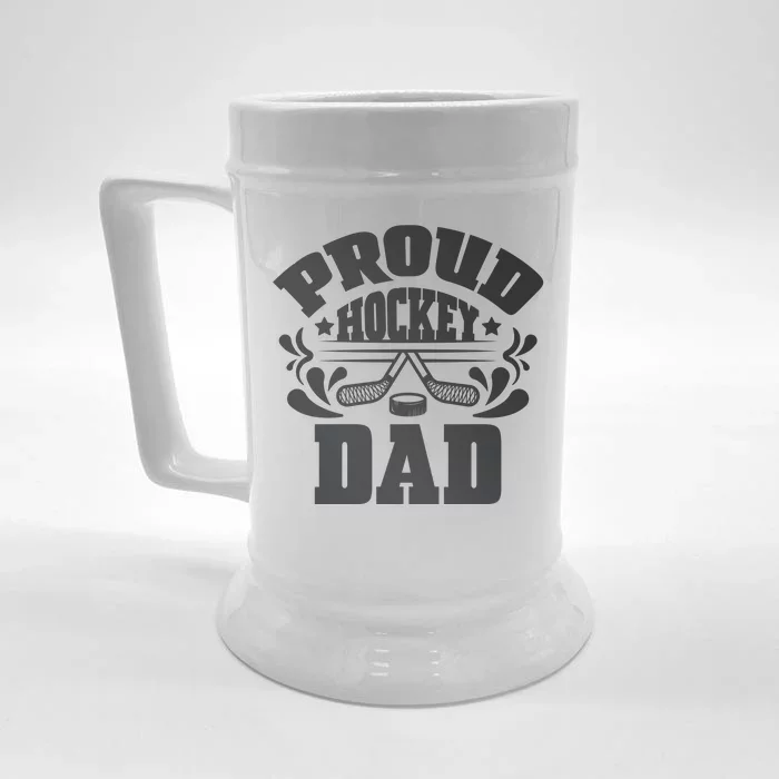 Proud Hockey Dad Front & Back Beer Stein