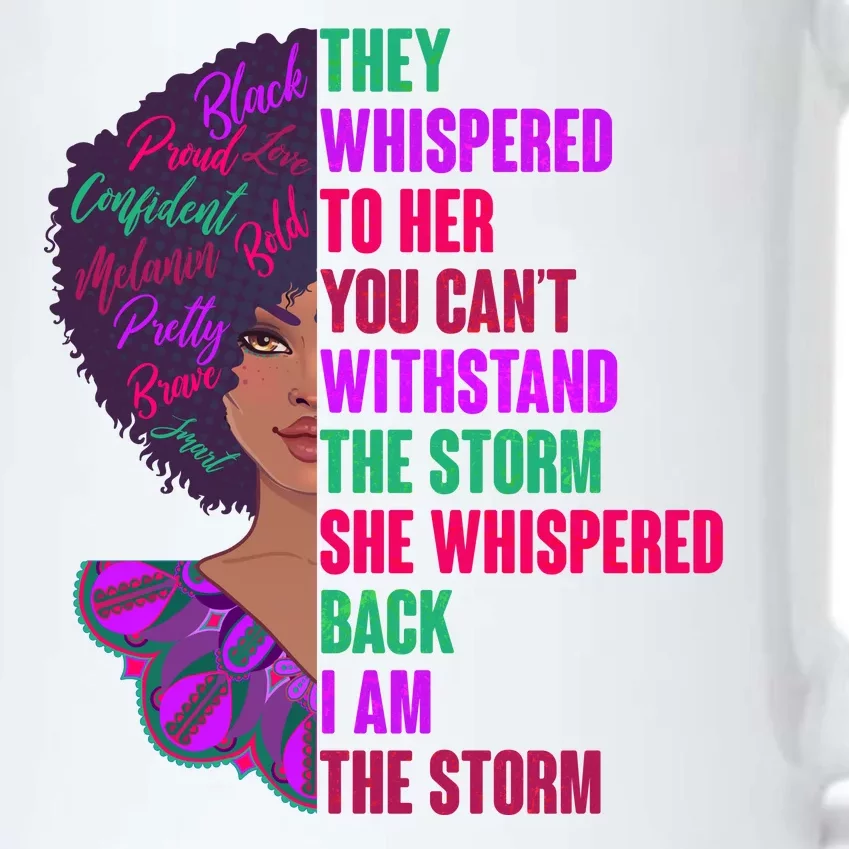 Proud Inspiring Black Woman I Am The Storm Black Color Changing Mug