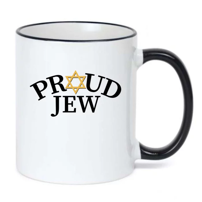 Proud Jew Jewish Star Logo Black Color Changing Mug