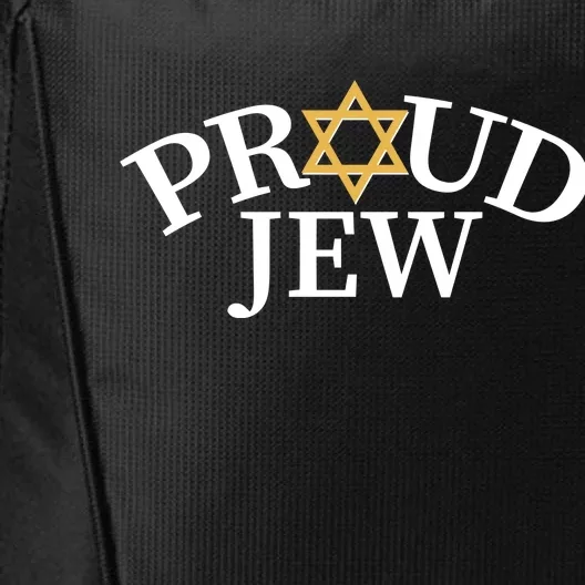 Proud Jew Jewish Star Logo City Backpack