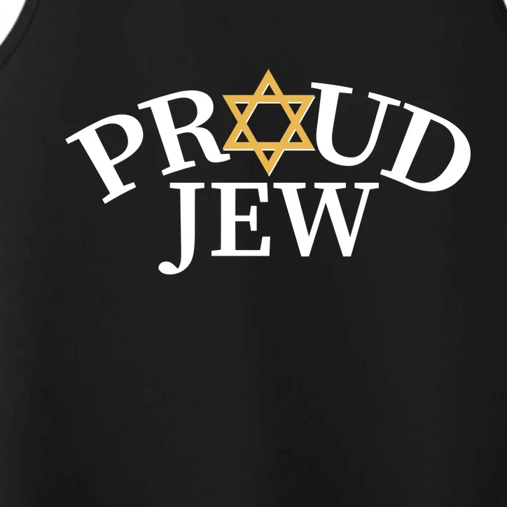 Proud Jew Jewish Star Logo Performance Tank