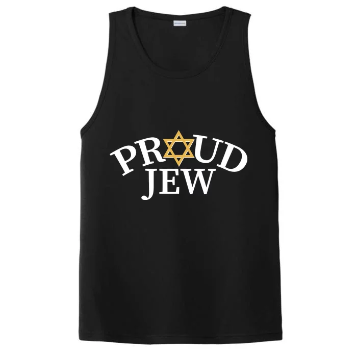 Proud Jew Jewish Star Logo Performance Tank