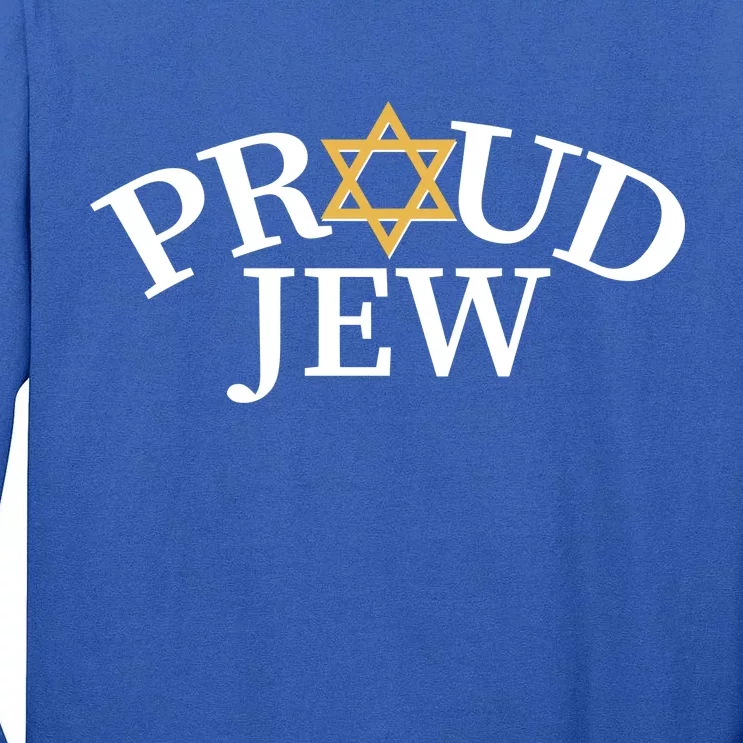 Proud Jew Jewish Star Logo Tall Long Sleeve T-Shirt